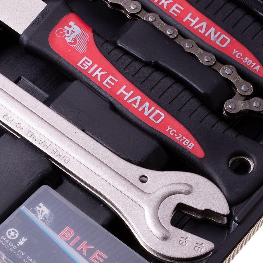 Zestaw narzędzi rowerowych w walizce BIKE HAND YC-728