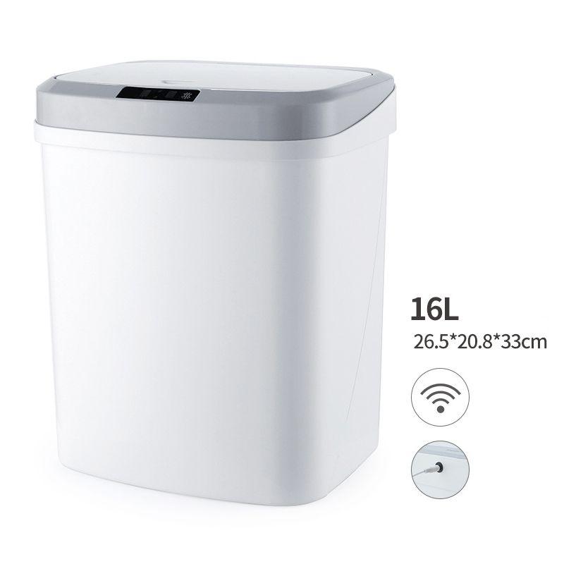 Automatic trash can with intelligent sensor 16l - white