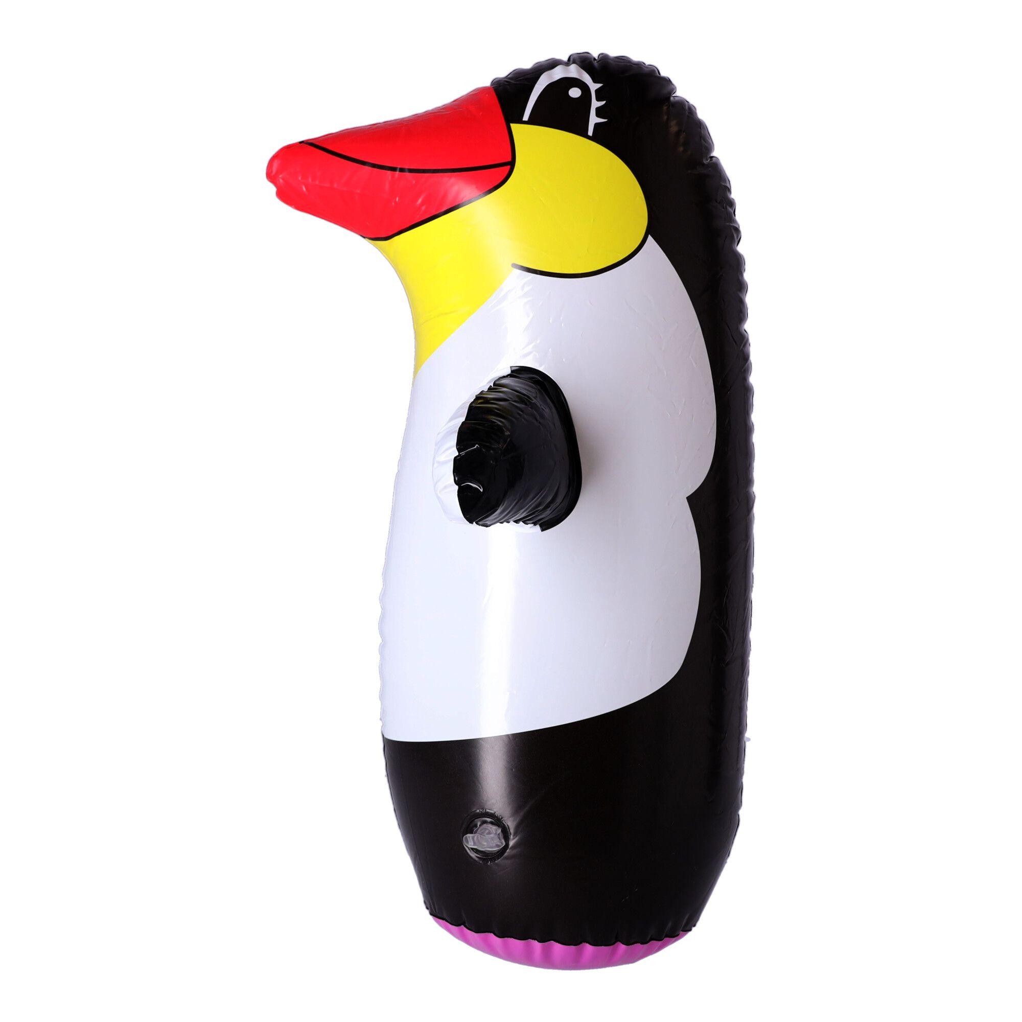 Dmuchany worek treningowy dla dzieci, Zabawka dla dzieci – pingwin, 45 cm.