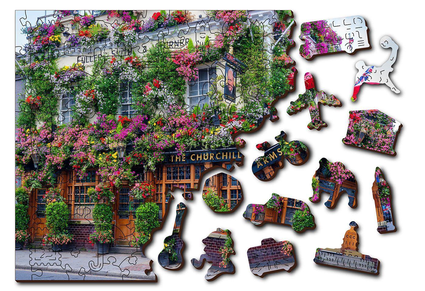 Drewniane Puzzle z figurkami – Londyński pub rozm. L, 300 elementów