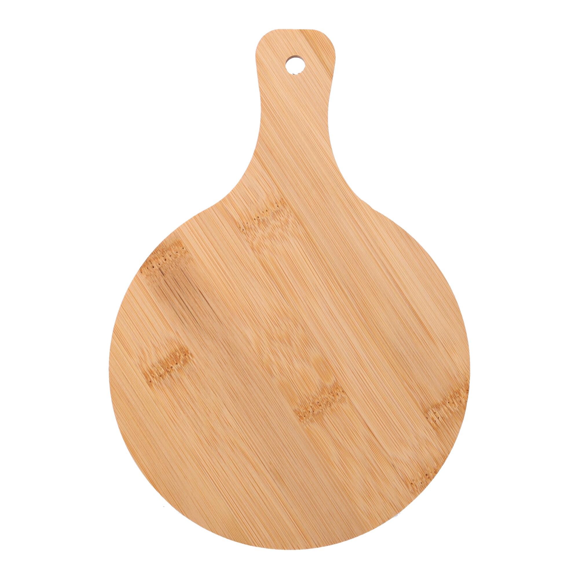 Wooden pizza board - round, size 22*15*1,2