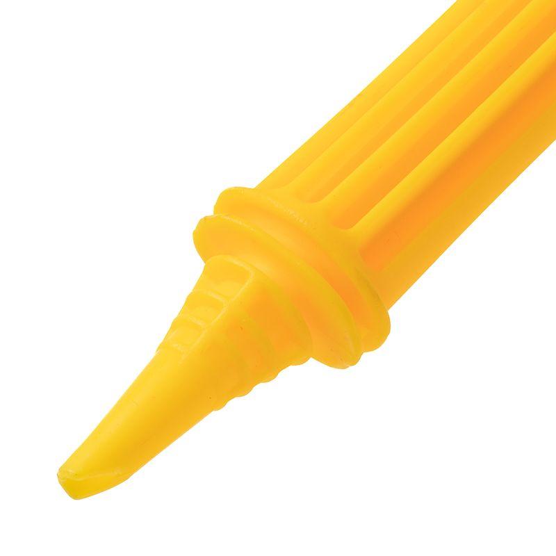 Hand pump for inflating balloons - yellow and blue