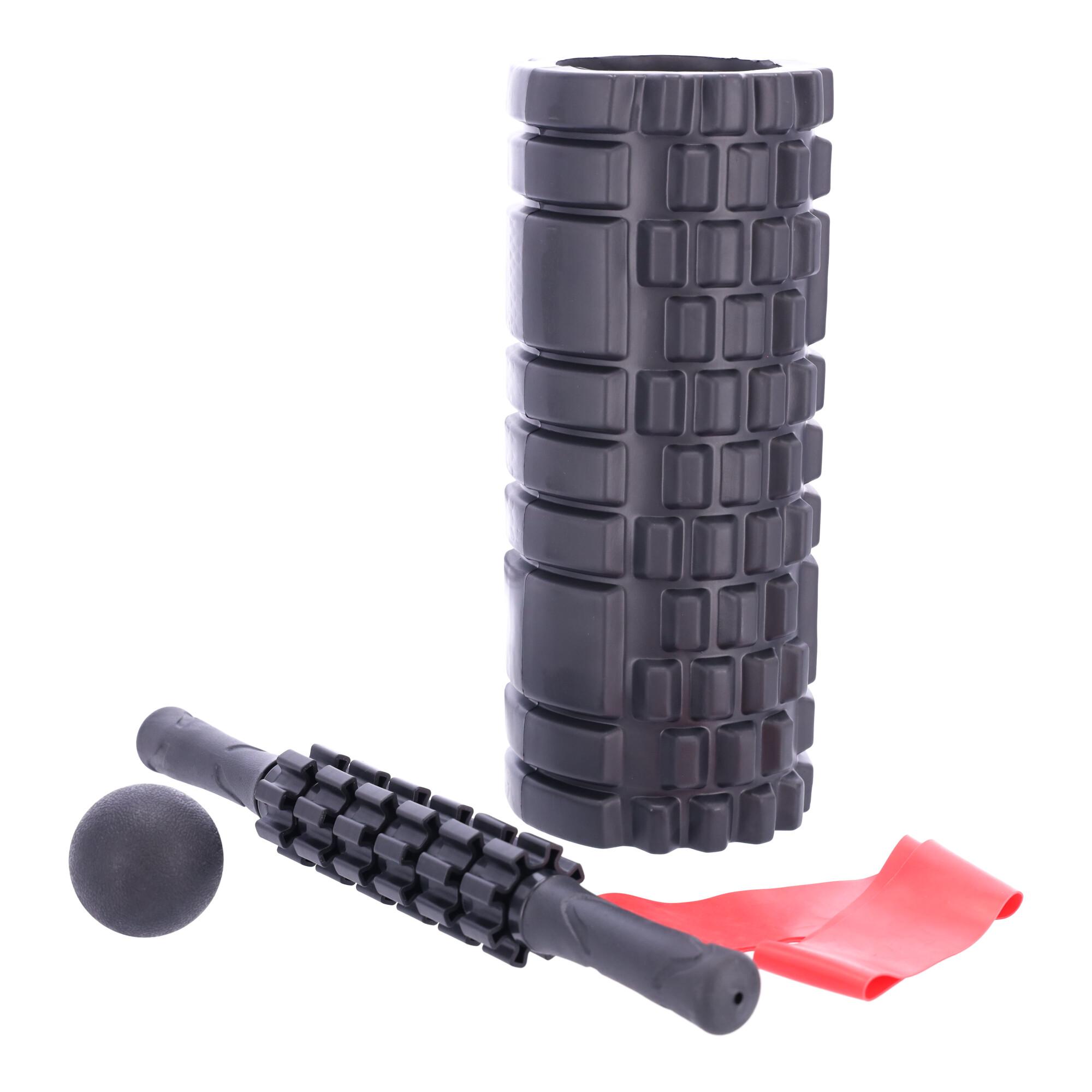 5-in-1 massage and exercise set black