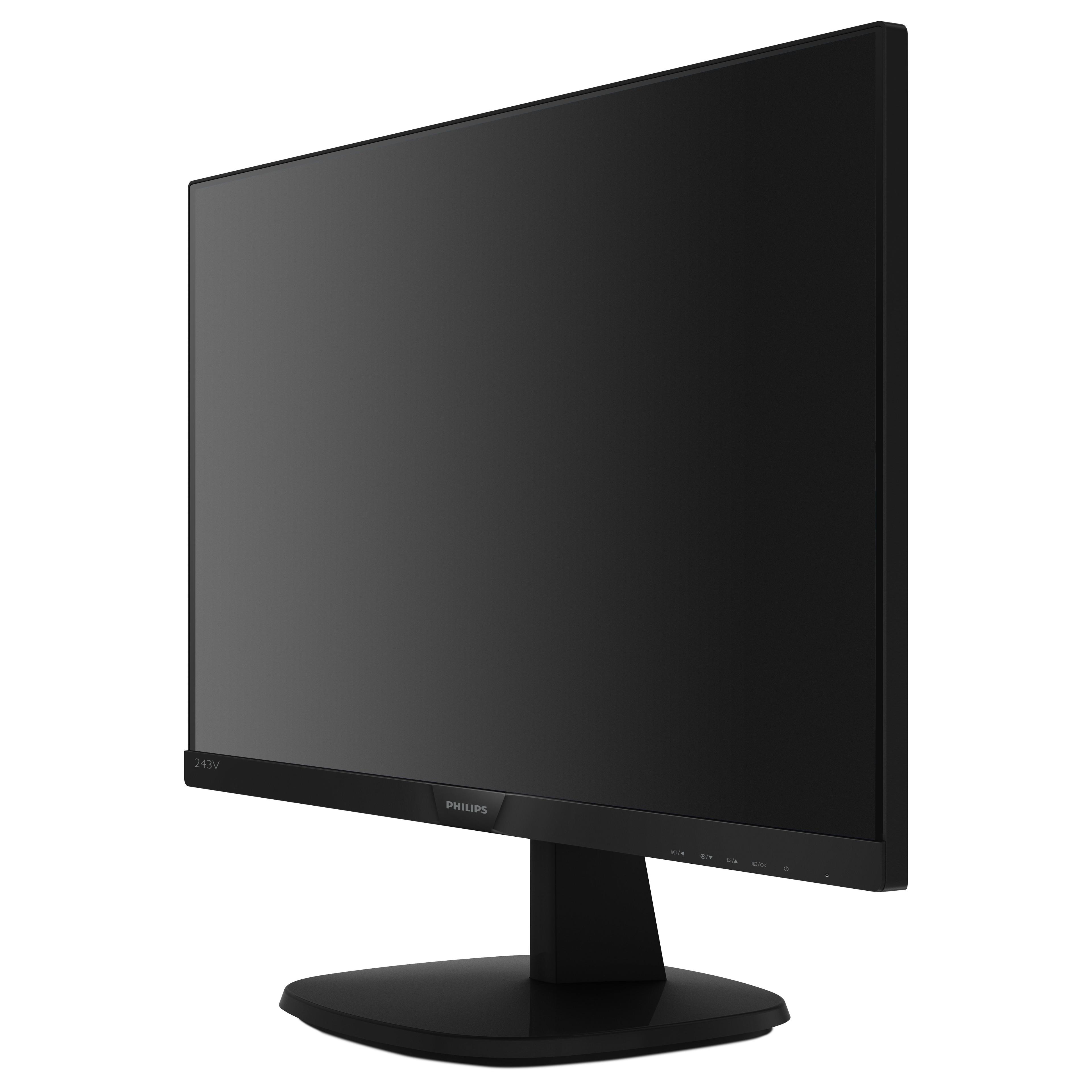 Monitor Philips 243V7QDAB/00 (23,6"; IPS/PLS; FullHD 1920x1080; HDMI, VGA; kolor czarny)