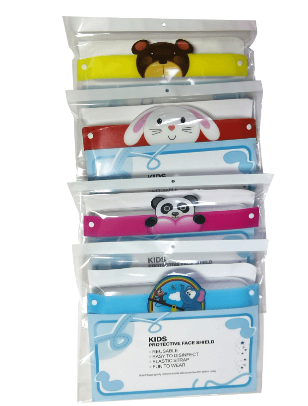 Protective face shield for children - panda