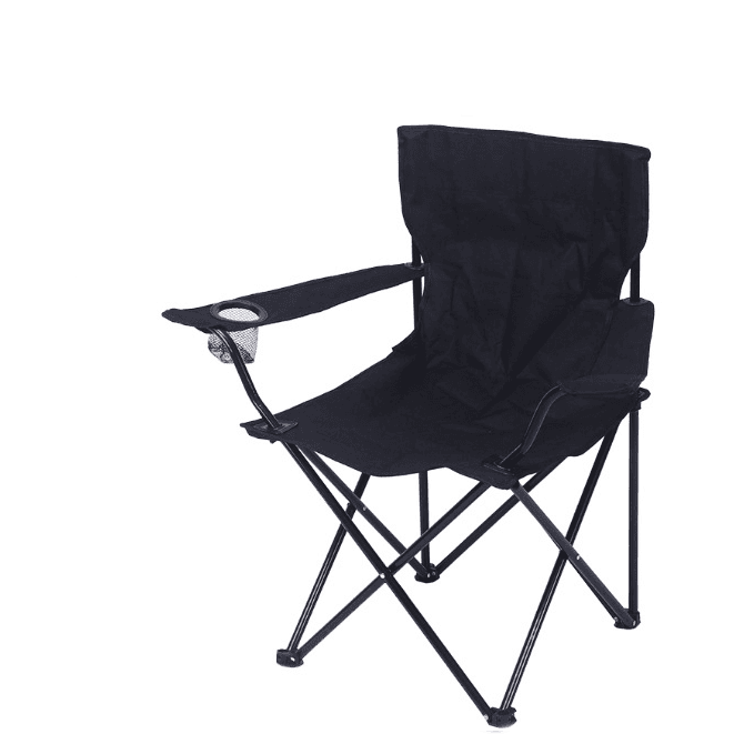 Folding Tourist Fishing Chair - Black Color