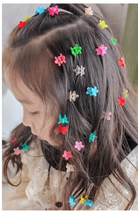 Hair frog clips - crown, set of 50 pcs.