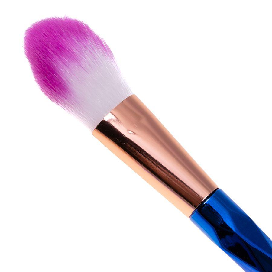 et of 20 makeup brushes - blue-pink