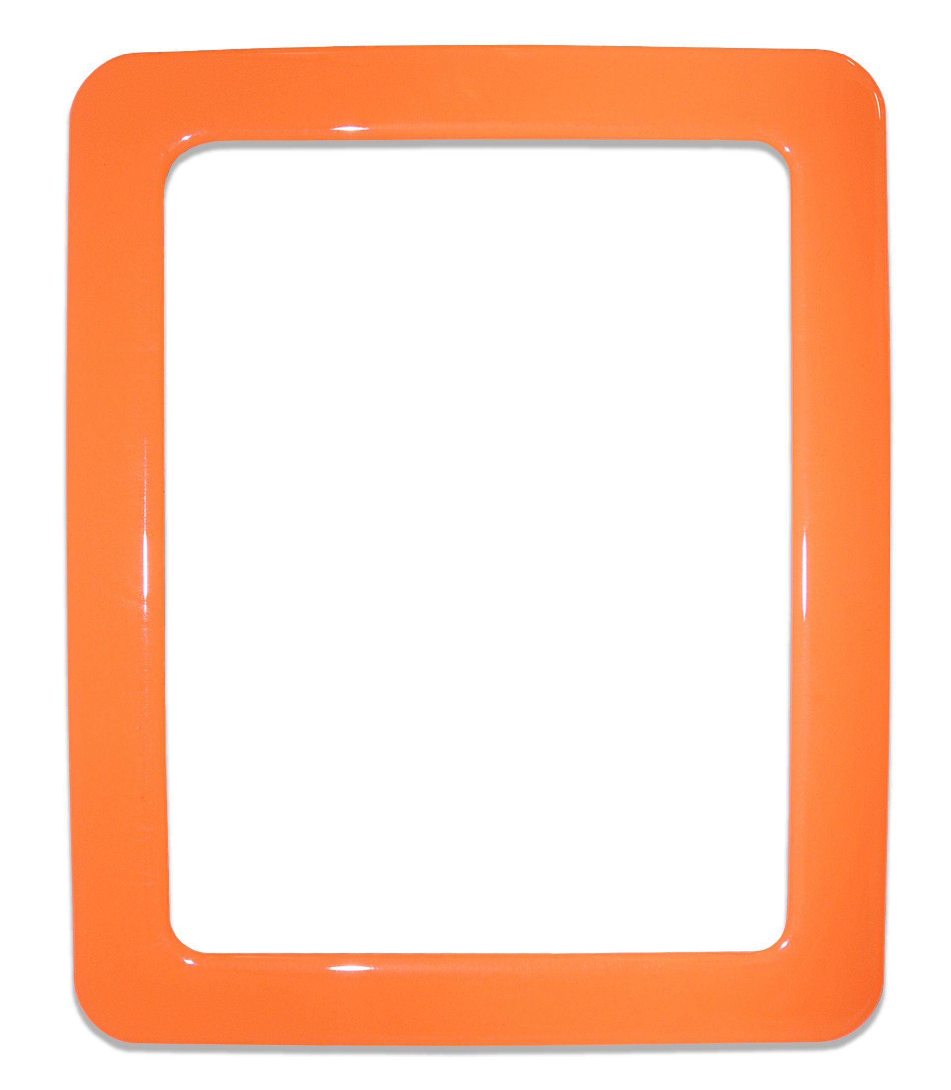 Magnetic self-adhesive frame size 19.0 x 23.8 cm - orange