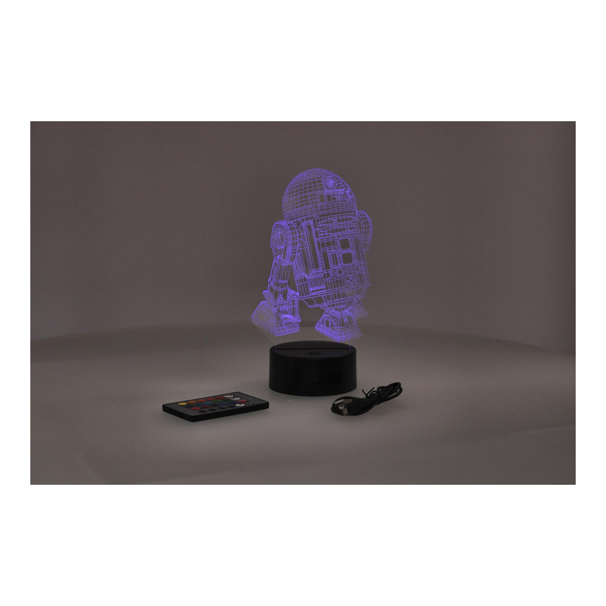 3D LED night light "Star Wars - R2D2" Hologram + pilot