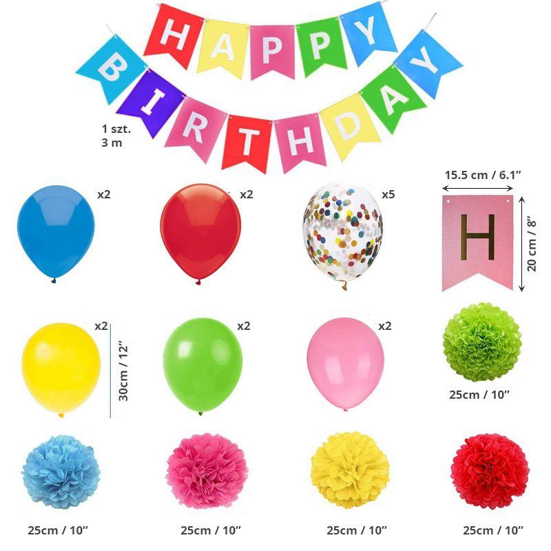 Birthday decoration - colorful