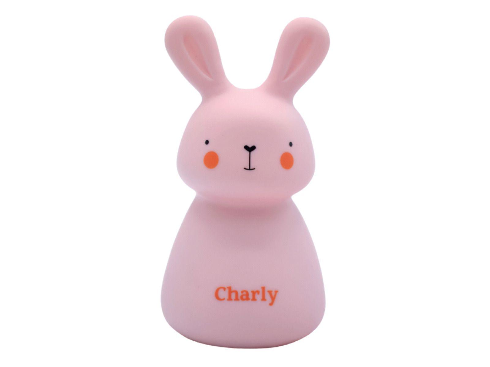 LED bedside lamp Olala - Charly Bunny, pink