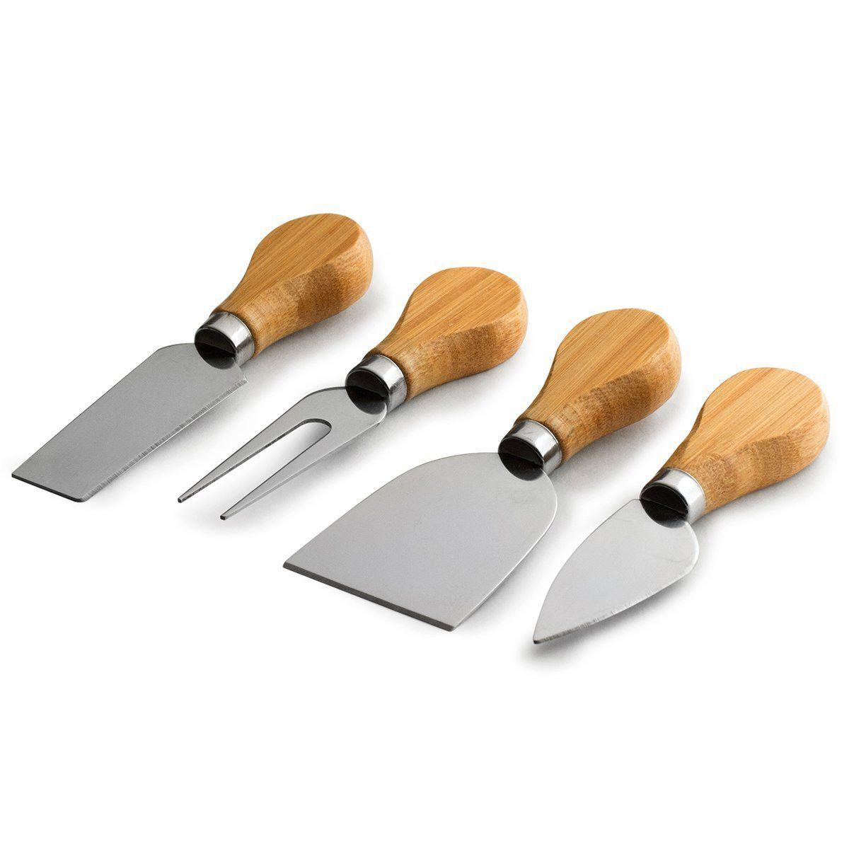 Bambusowa deska do serwowania serów z nożami