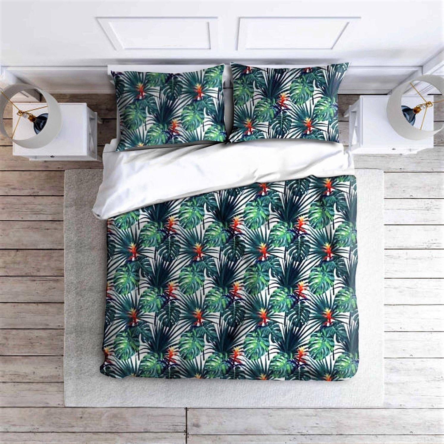 Cotton bed linen set 160x200 cm - jungle