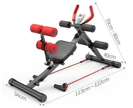 Multifunctional exercise bench - red-black