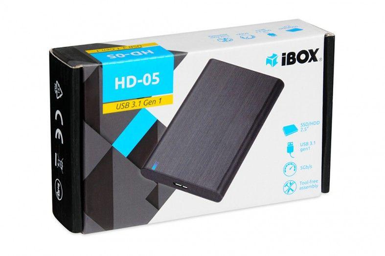 OBUDOWA I-BOX HD-05 ZEW 2,5" USB 3.1 GEN.1 BLACK