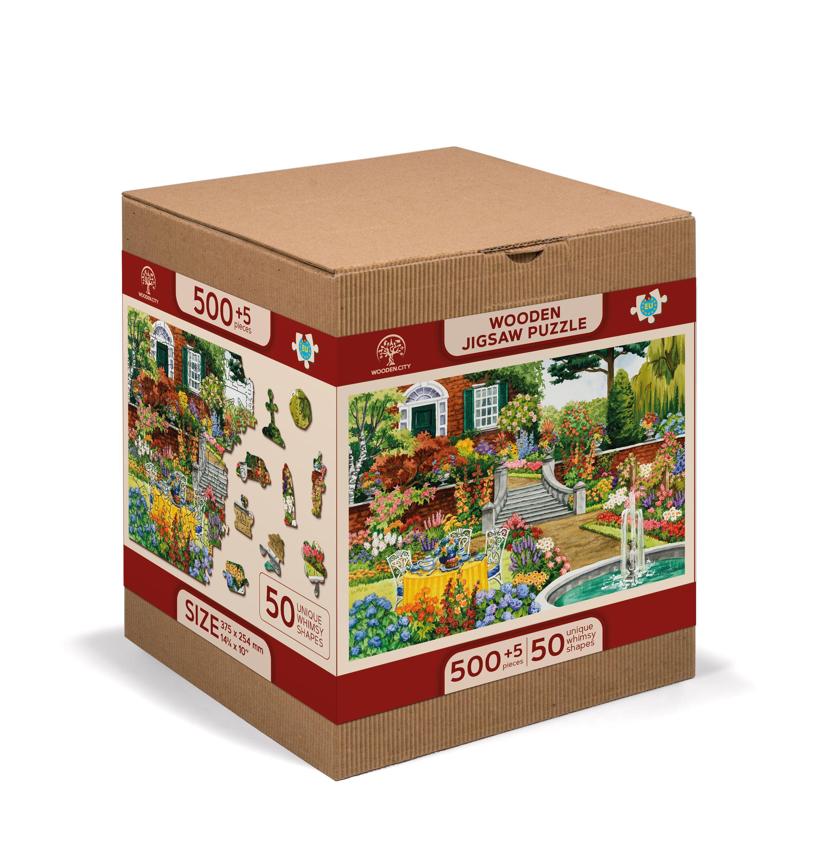 Drewniane Puzzle z figurkami - Ogród, 505 elementów