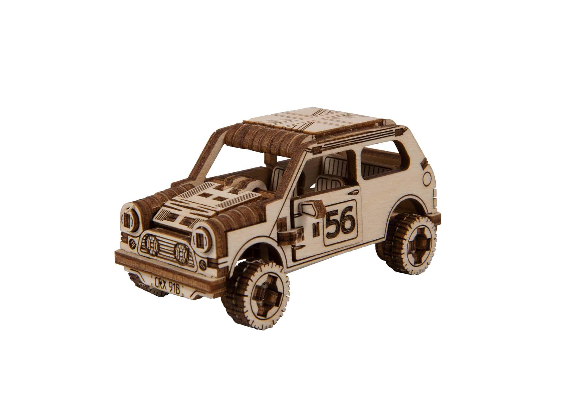 Wooden 3D Puzzle - Rally Car Model 1
