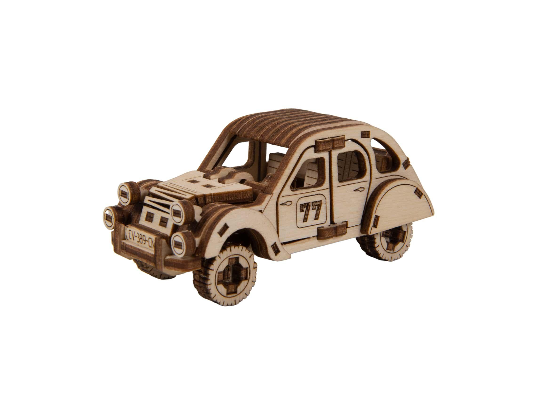 Wooden 3D Puzzle - Rally Car 2 Model