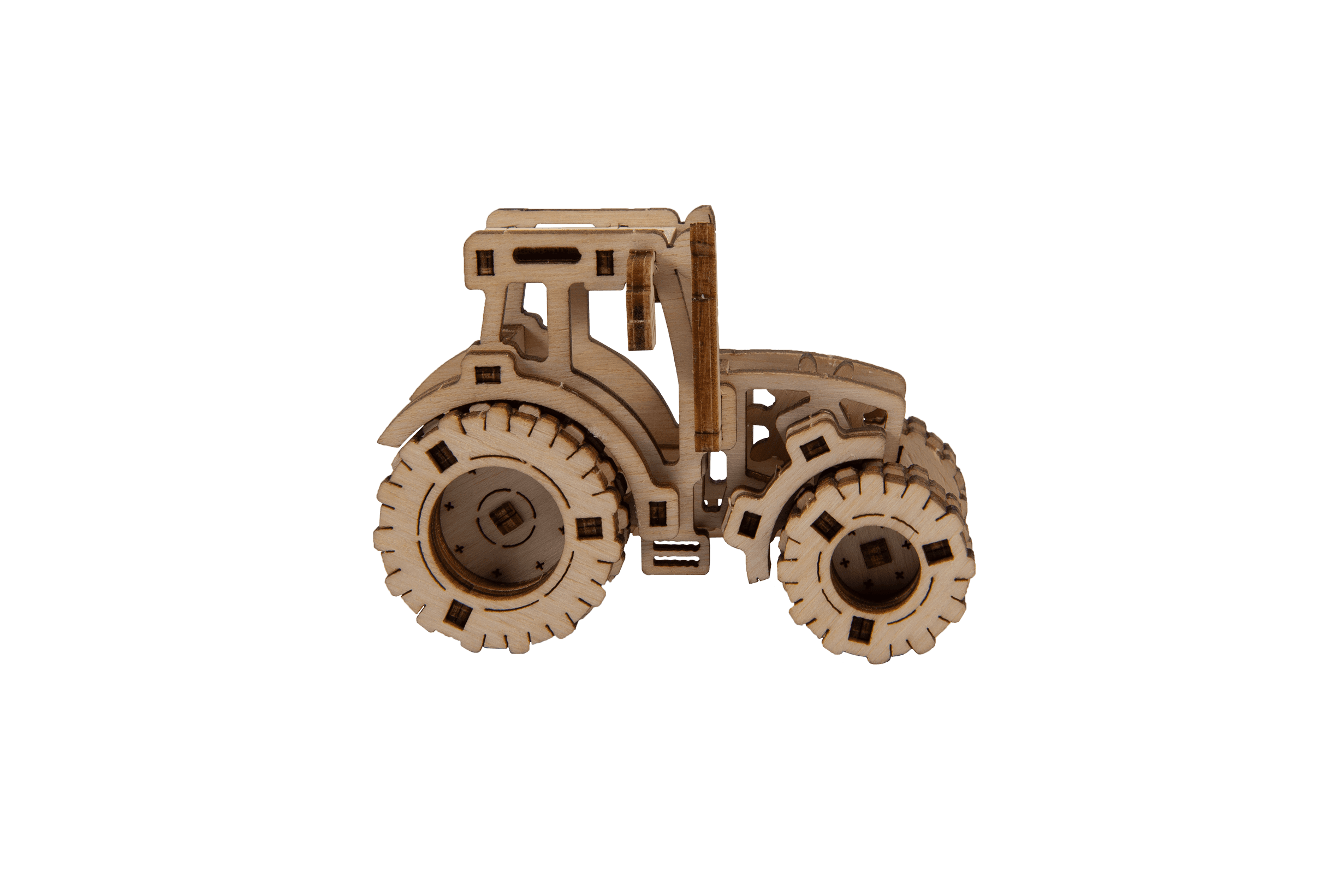 Drewniane Puzzle 3D - Model Traktor 1 (Tractor Fendt 210)