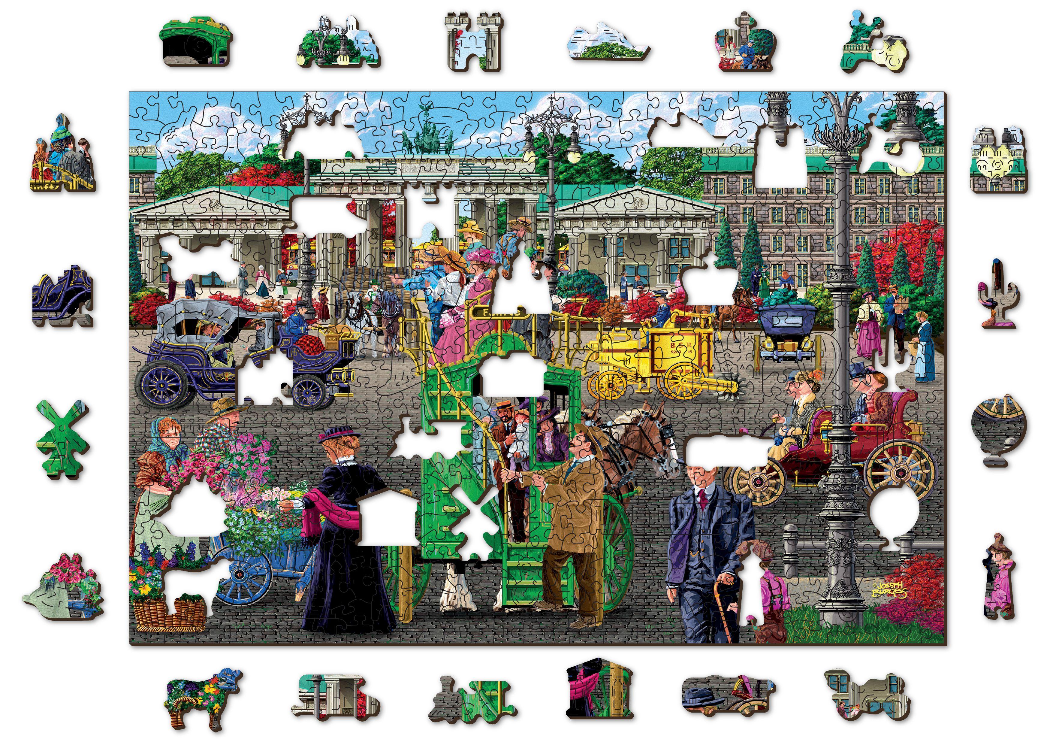 Drewniane Puzzle z figurkami - Plac Paryski w Berlinie, 505 elementów