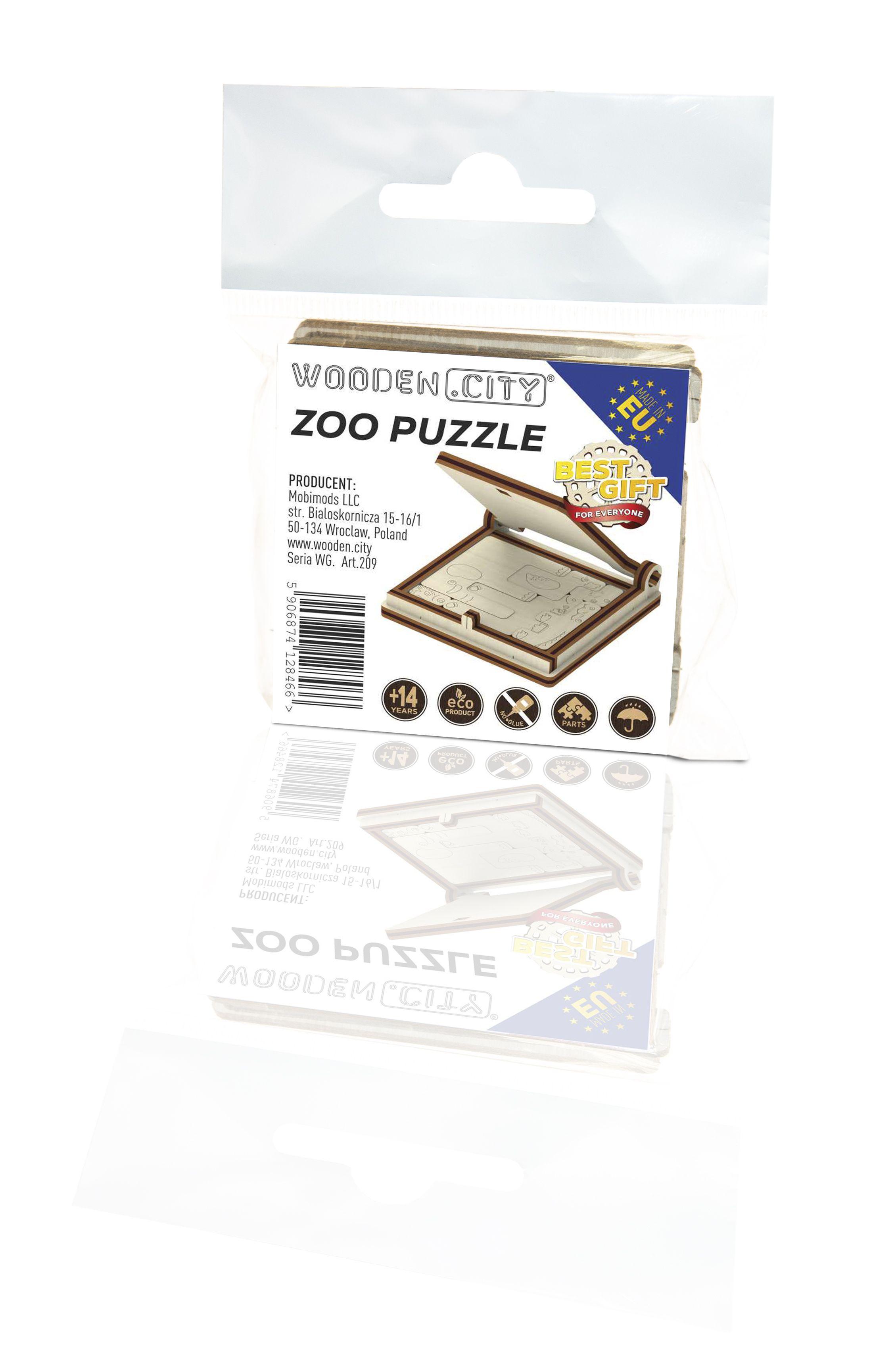 Wooden 3D Puzzle - ZOO