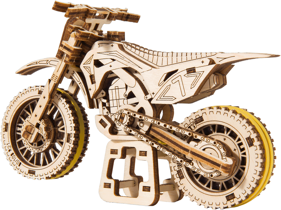 Drewniane Puzzle 3D – MotoCross