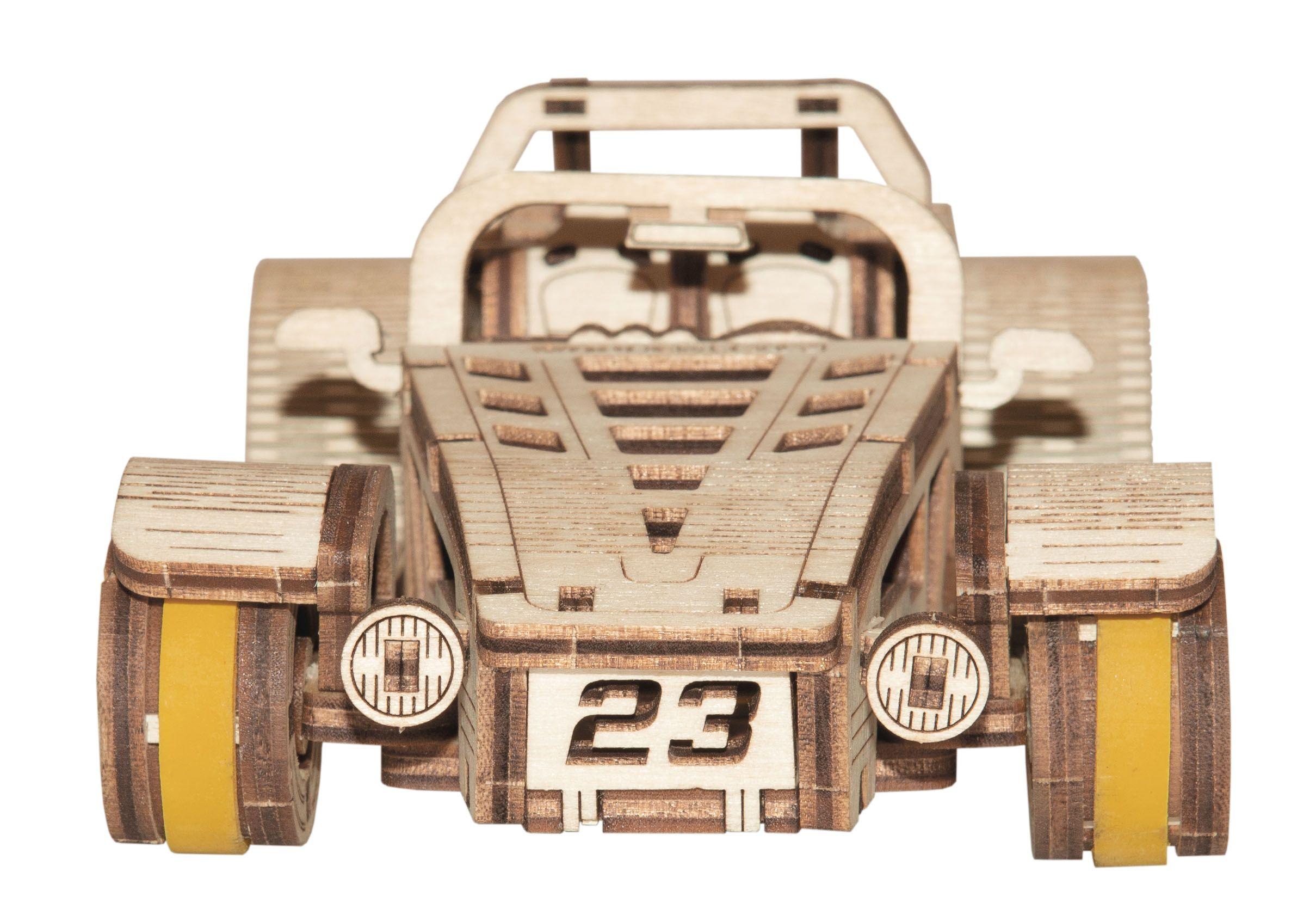 Drewniane Puzzle 3D – Samochód Roadster