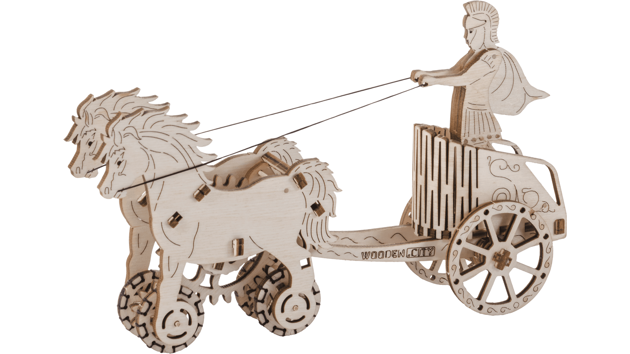 Drewniane Puzzle 3D – Rzymski Rydwan