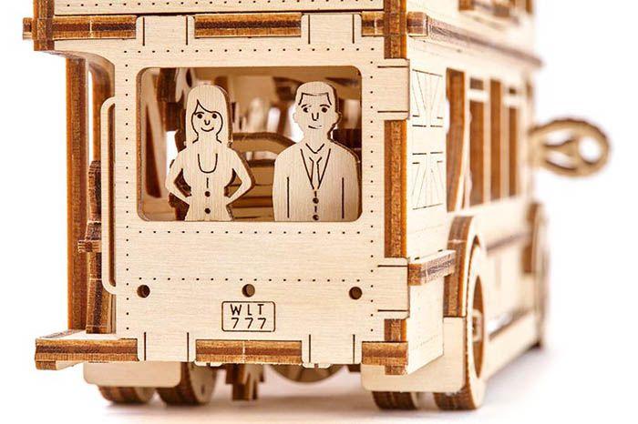 Drewniane Puzzle 3D – Autobus Londyński