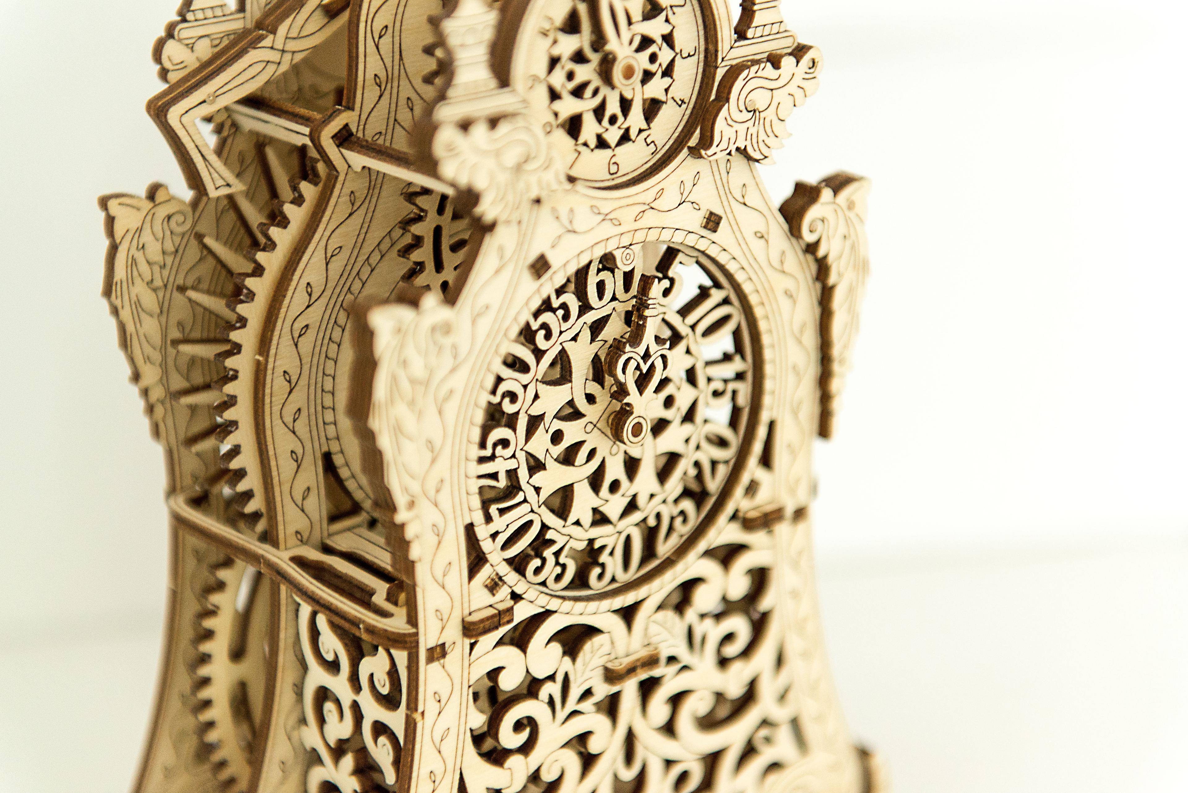 Drewniane Puzzle 3D – Magiczny Zegar