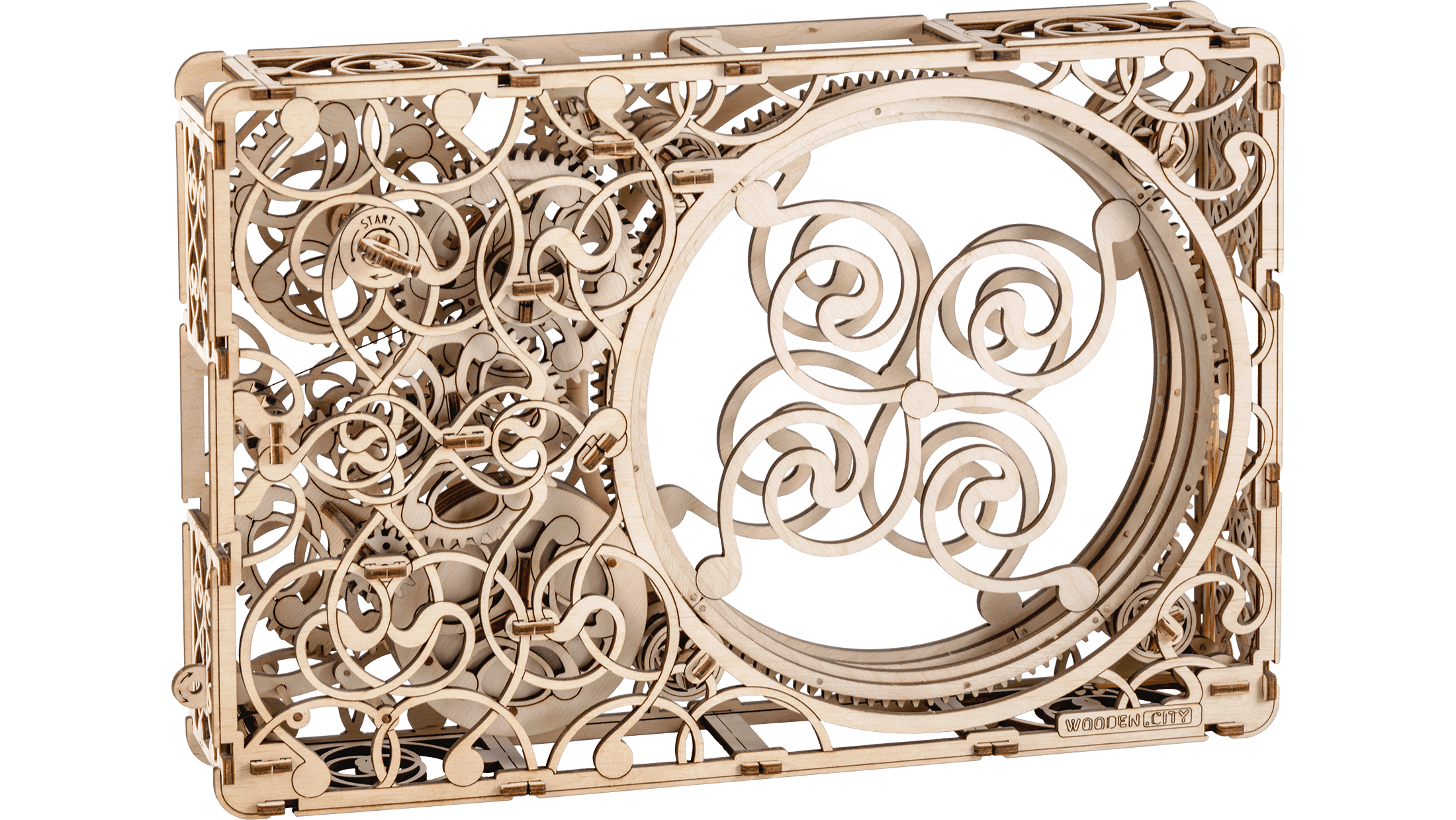 Drewniane Puzzle 3D – Mechaniczny Obraz