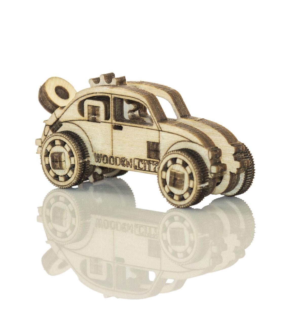 Drewniane Puzzle 3D – Zabytkowe Samochody i Motor