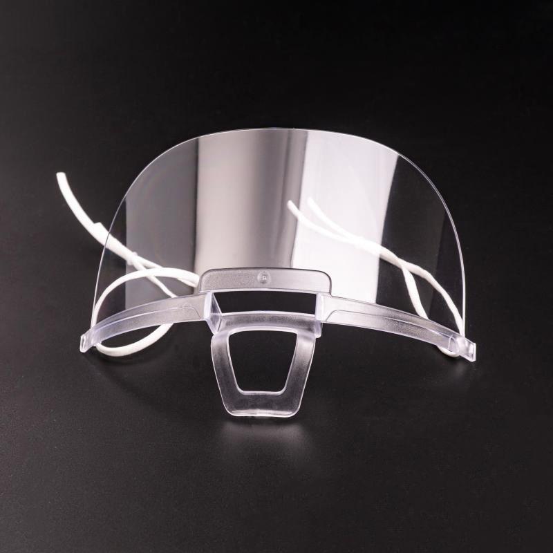 Mini beard visor - transparent face shield