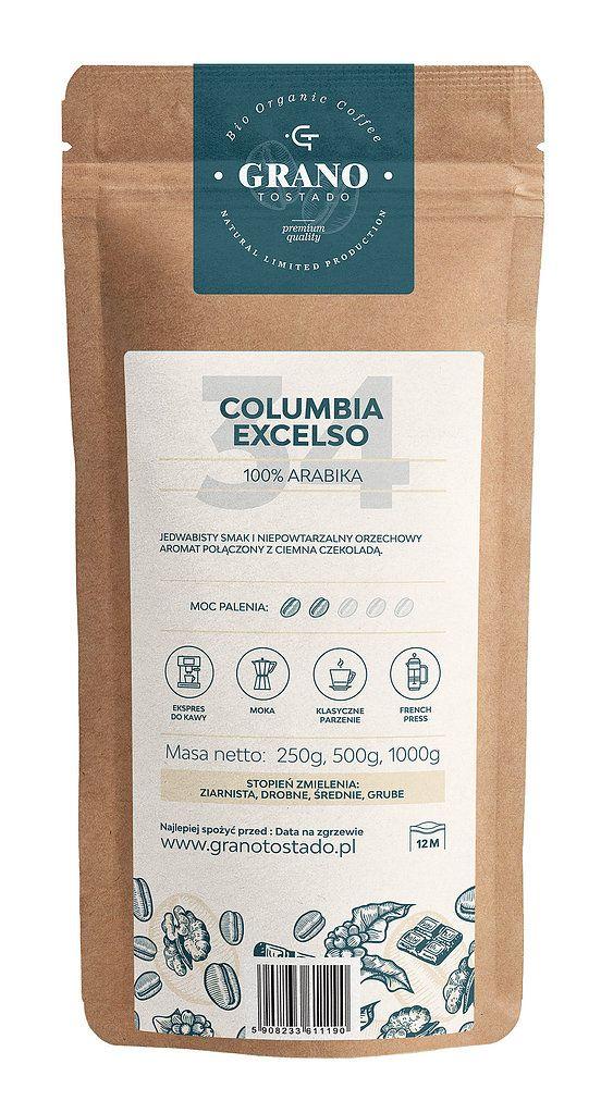 Kawa średnio mielona Granotostado COLUMBIA EXELSO 1000g