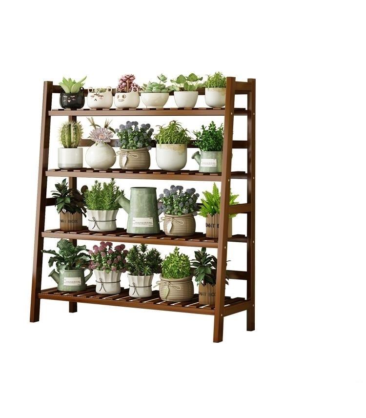 Multi-level trapezoidal shelf, flower stand / 4-level flower stand, 50 cm.