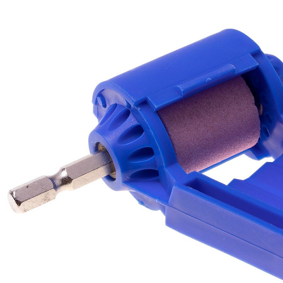 Portable drill sharpener - blue