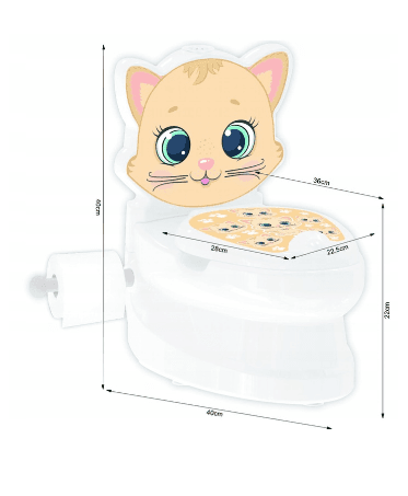 Cat interactive baby potty, PILSAN