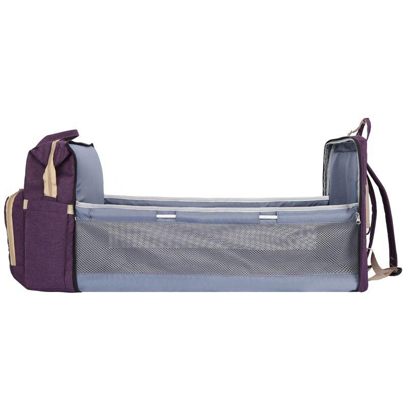 Multifunctional backpack / bag for mum with sleeping function - purple