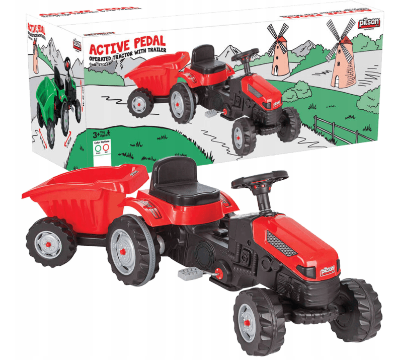 Traktorek dziecięcy czerwony PILSAN
