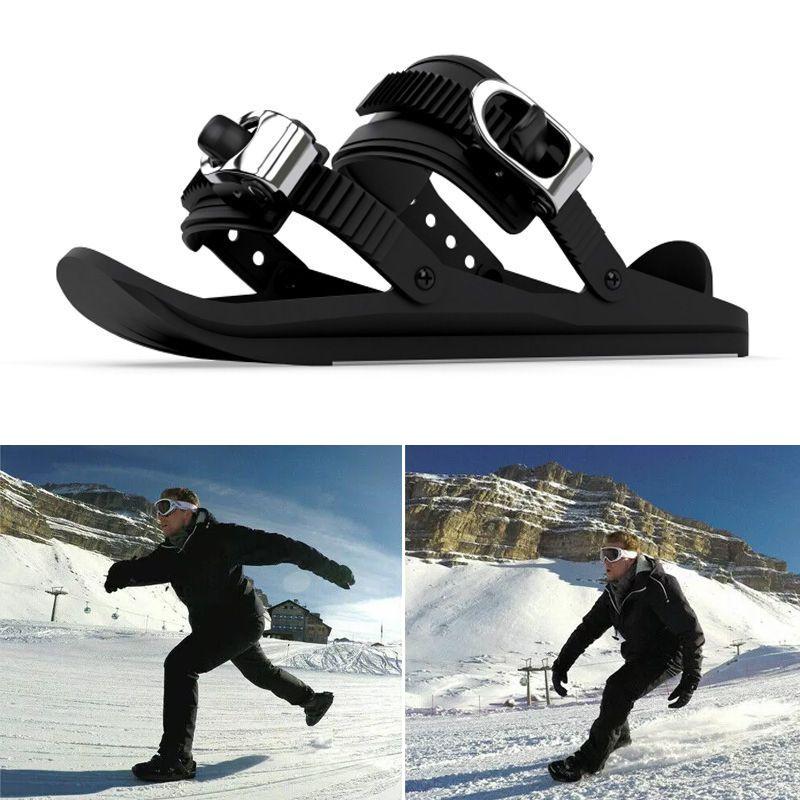 Mini ski boots Short skis - black