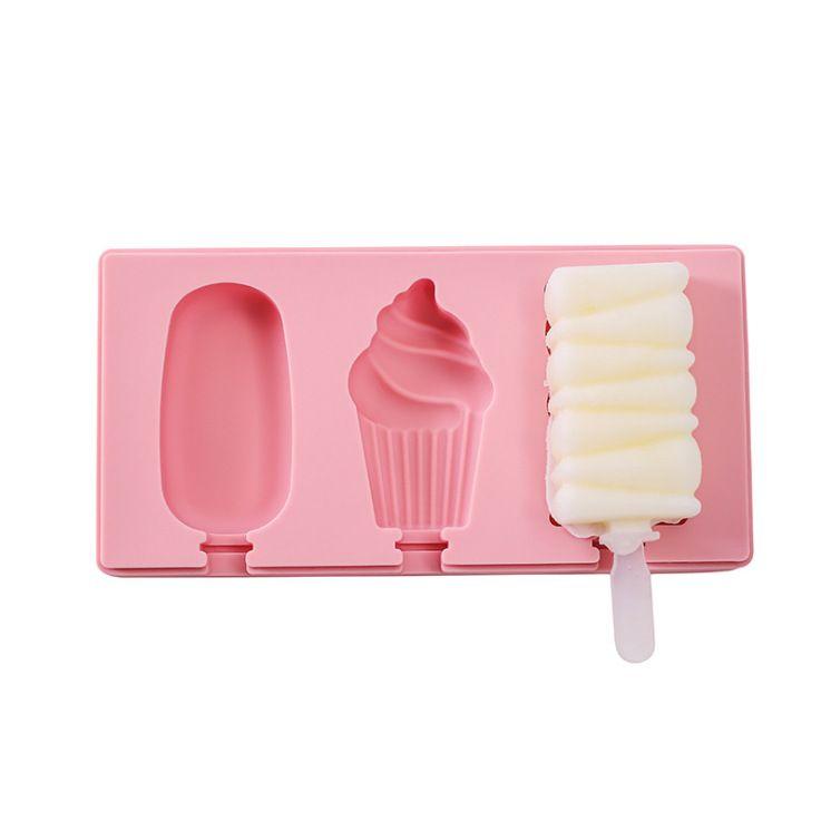 Ice cream mold with three compartments "Ice"