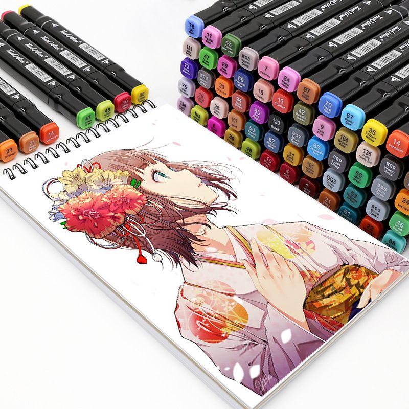 Set of double-sided markers 80 pcs.