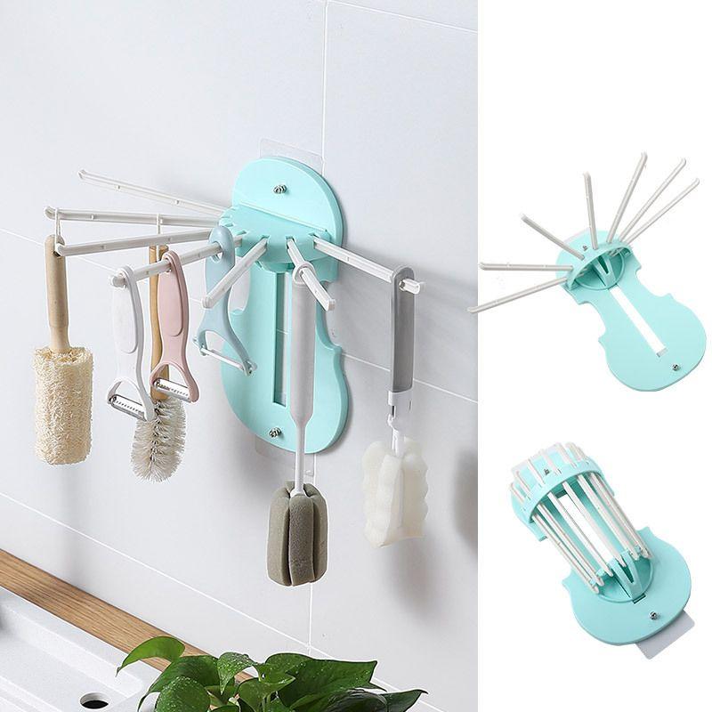 Hook for hanging kitchen accessories - blue