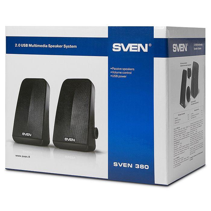 Zestaw głośników komputerowe SVEN SV-014216 (2.0; kolor czarny)