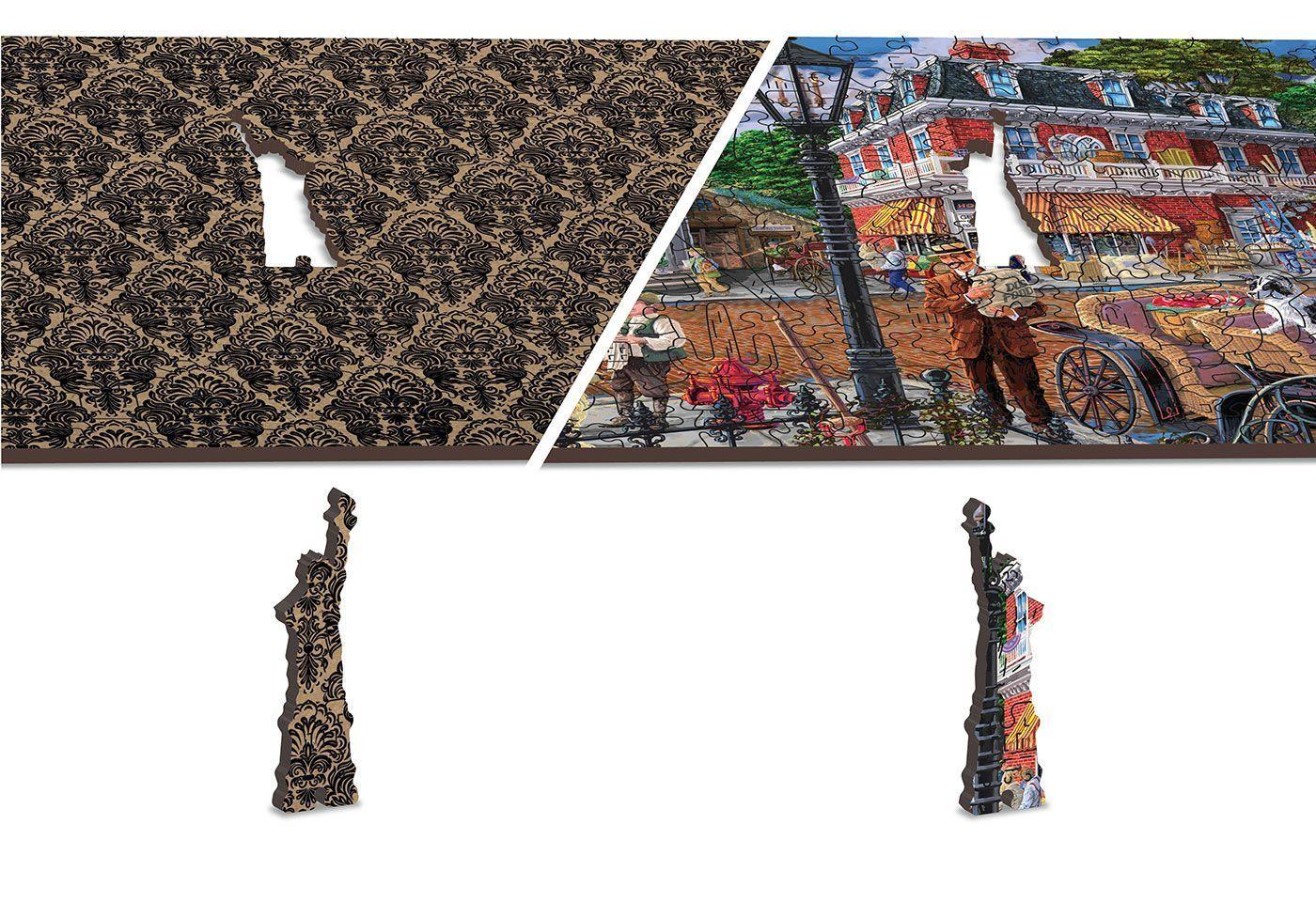 Drewniane Puzzle z figurkami – Ulica w Centrum rozm. L, 400 elementów