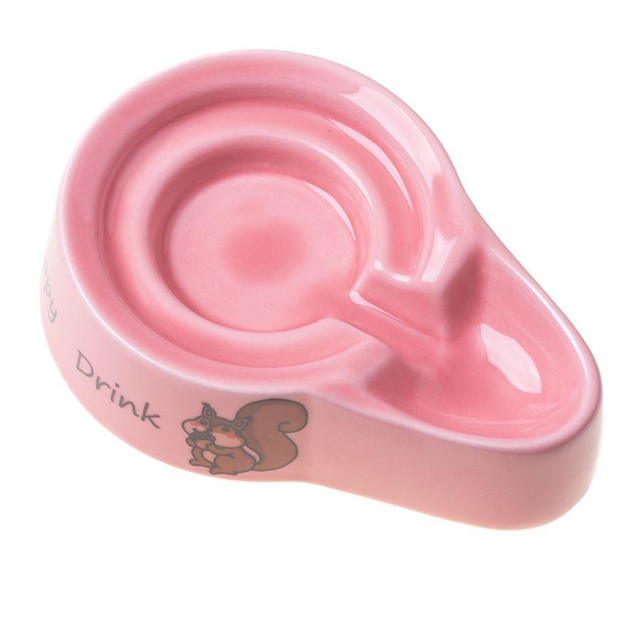 Ceramic drinking trough for animals 230ml - pink