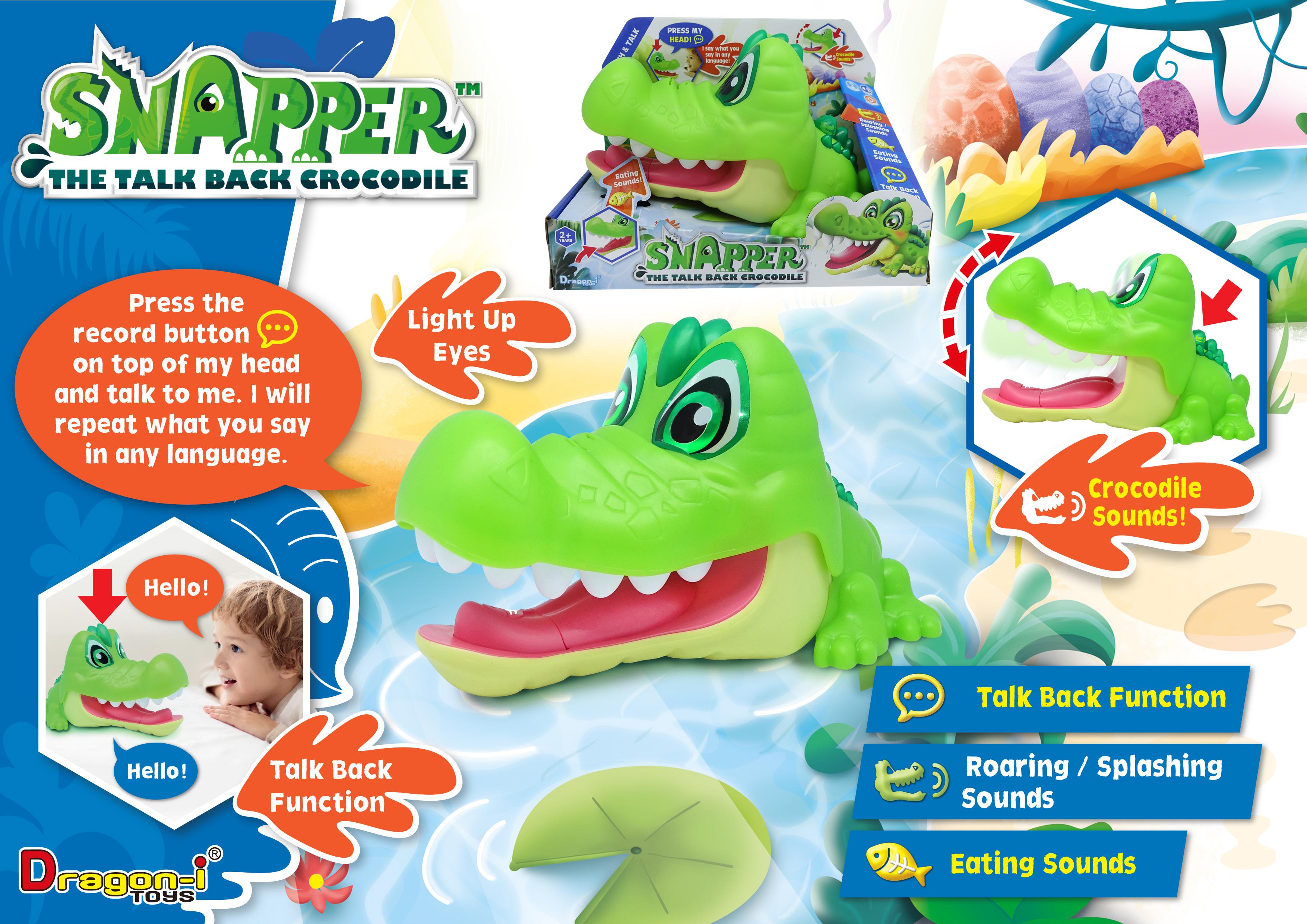 Mówiący krokodyl - Interaktywna zabawka