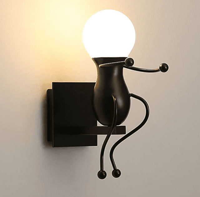 Lampa ścienna/ Kinkiet Loft pojedyńczy - czarna, typ VI