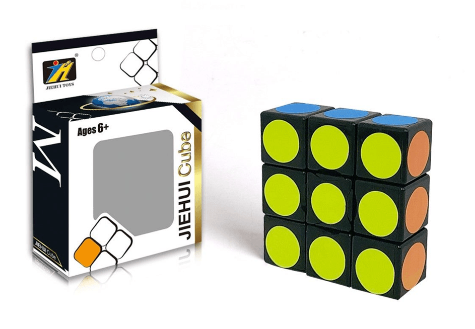 Modern puzzle, logic cube, Rubik's Cube - 1x3x3